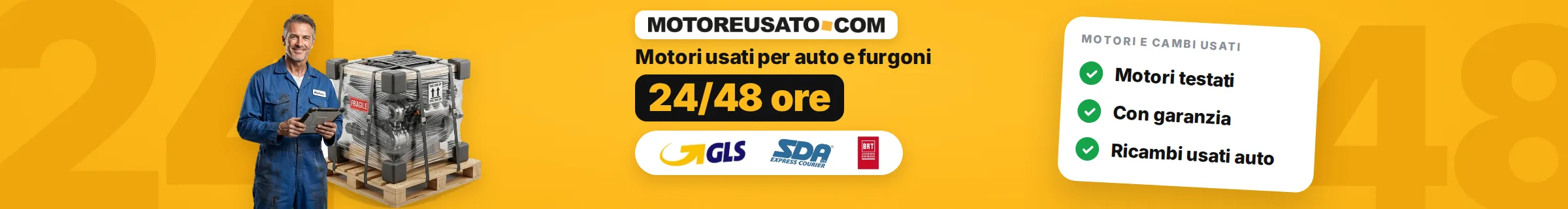 MOTOREUSATO.COM - Vendita motori usati per auto e furgoni