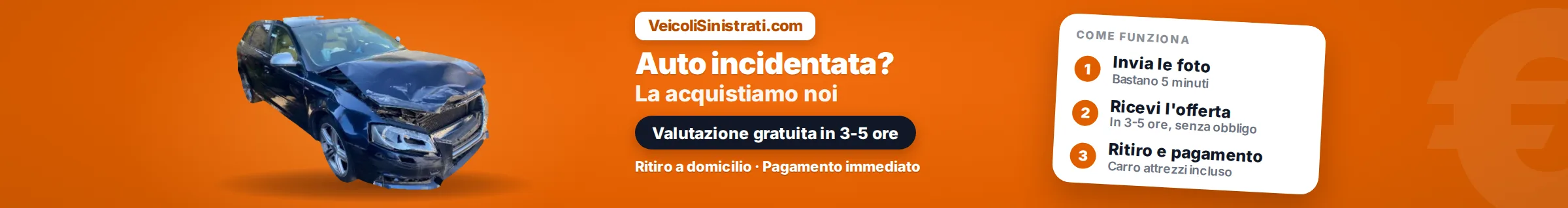 VEICOLISINISTRATI.COM - servizio valutazione auto incidentate.
