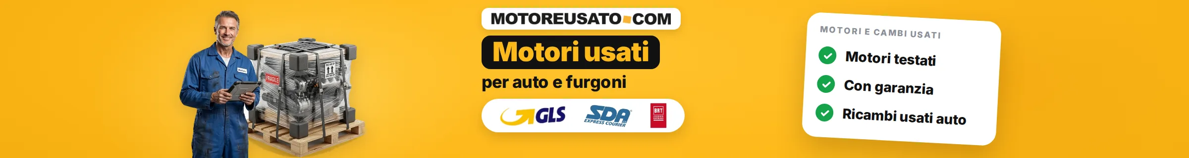MOTOREUSATO.COM - Vendita motori usati per auto e furgoni