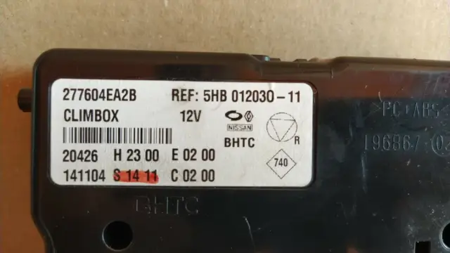 277604EA2B CENTRALINA CLIMA NISSAN Qashqai J11climbox 5HB 012030-11