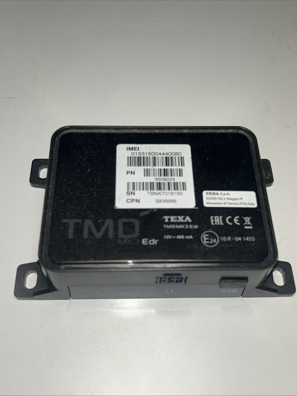 Texa TMD MK3 EDR Dispositivo Controllo Dati Diagnostica Originale