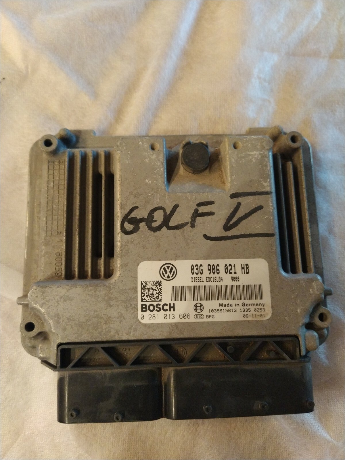 CENTRALINA  ECU BOSCH  0281013606 VW GOLF 5 03G906021HB 0281013606 Volkswagen