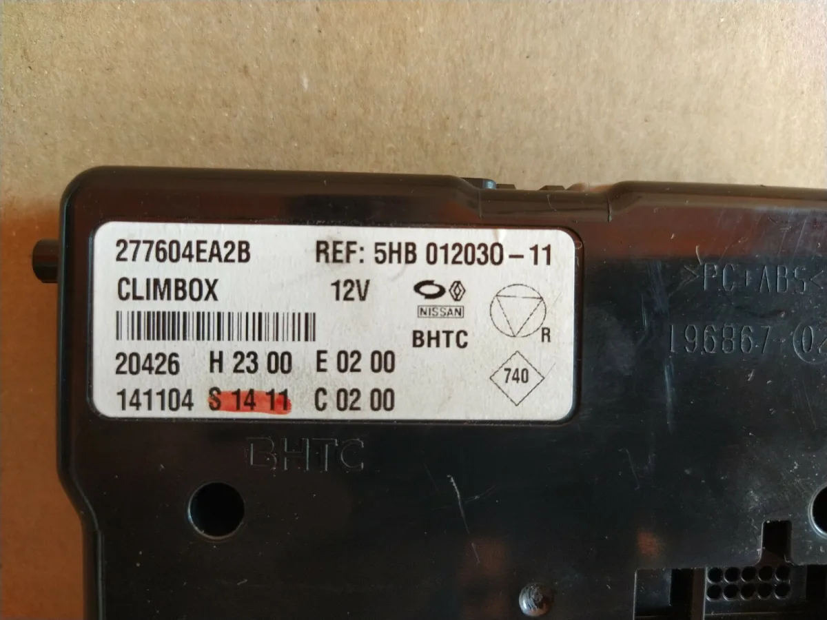 277604EA2B CENTRALINA CLIMA NISSAN Qashqai J11climbox 5HB 012030-11 Nissan