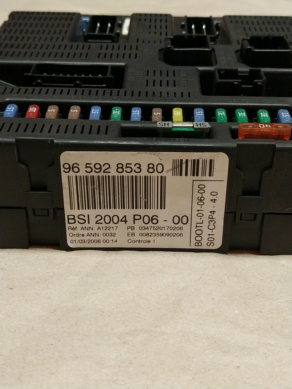 BSI 9659285380  PEUGEOT 207 1.6 HDIc9659285380