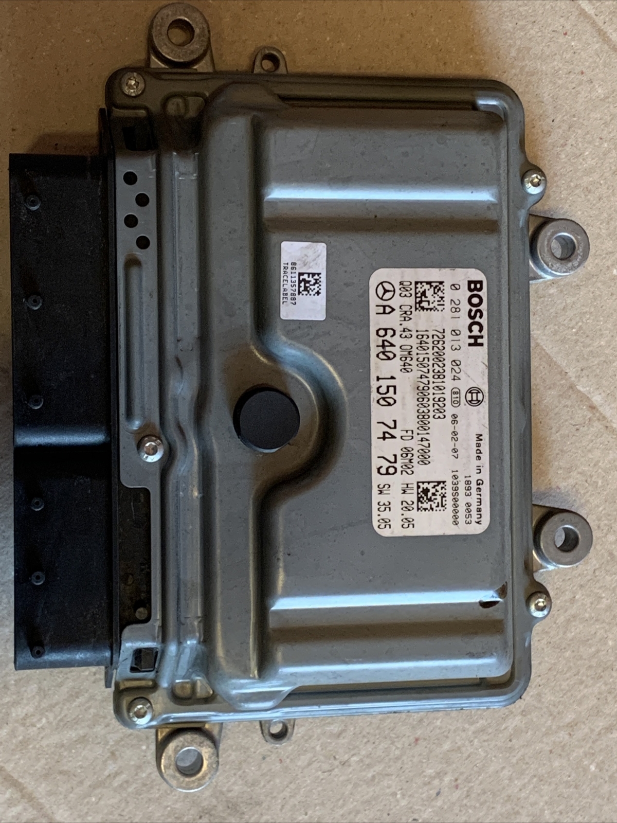 Mercedes Classe B Classe A ECU A6401507479 0281013024 BOSCH