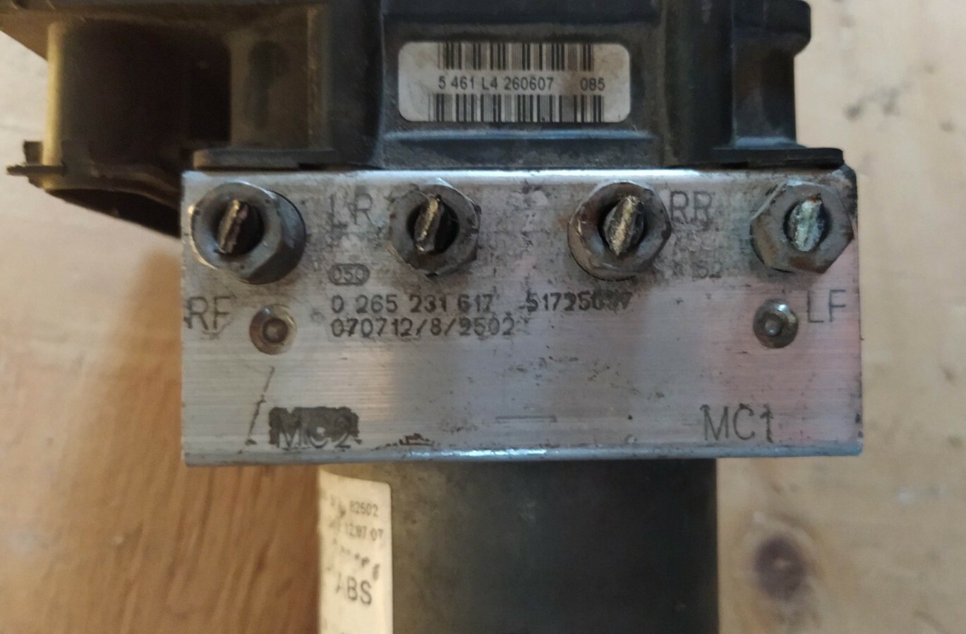 FIAT DUCATO PEUGEOT BOXER POMPA ABS BOSCH  0265231617 ***ORIGINALE***